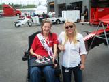Racecar driver Pippa Mann and Miss Wheelchair Iowa
